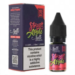 Monsta Vape - Strawz Apple Nic Salt