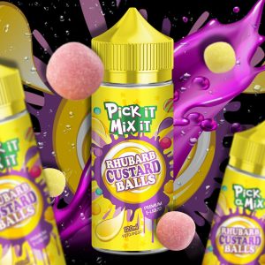 Pick It Mix It Rhubarb Custard Balls